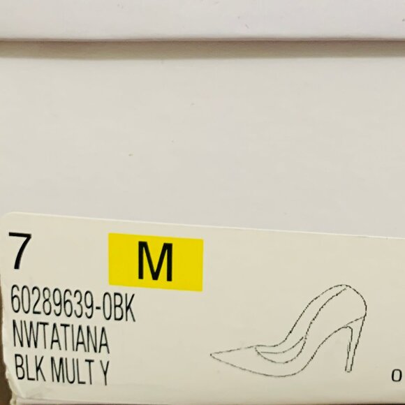 High Heels Stiletto Modern Setback Heel Pointed Toe Tatiana Multi Faux Snake 7M - Picture 8 of 10